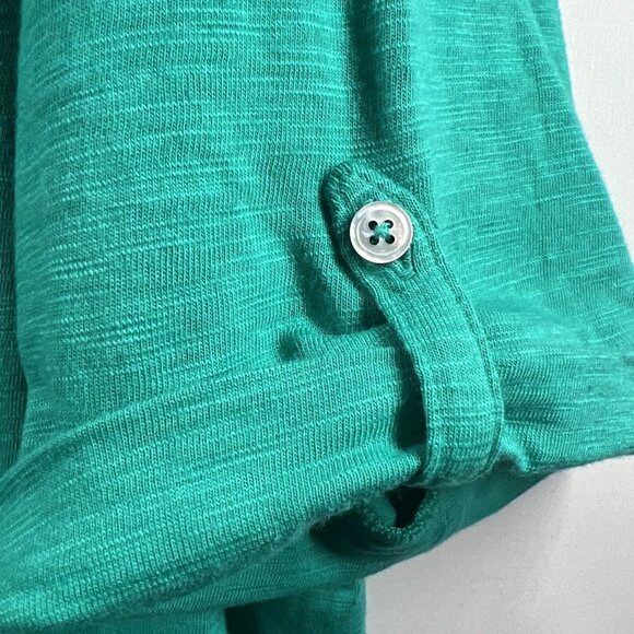 Chico's Women's Top 2X Ultimate Tee Roll Tab Short Sleeve Slubbed Cotton Blend - Picture 5 of 9